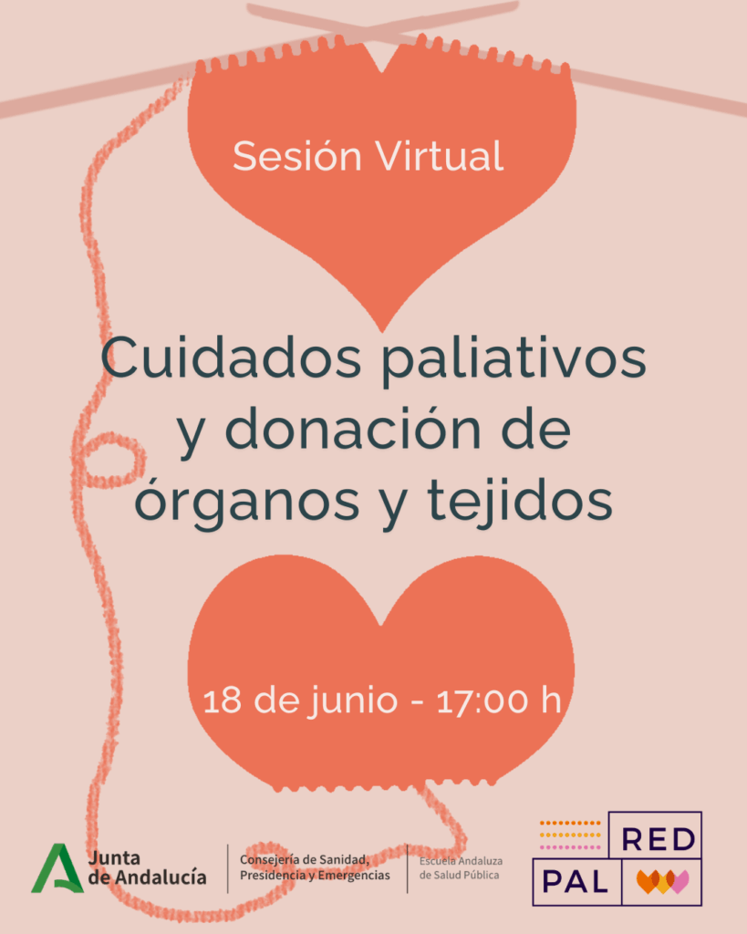 Sesión virtual: Cuidados paliativos y donación de órganos y tejidos